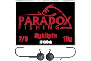 Paradox Fishing Jig Heads Sets 2/0 3/0 4/0 5-28g - 15/25 Pieces - Jig Heads Rubber Fish with Jig Head for Rubber Fish Zander Fishing Accessories