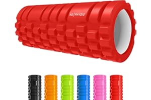 ‎KG PHYSIO Schaumstoffrollen und Faszienrolle für Rücken von KG PHYSIO, Wirbelsäule & Beine - Foam Roller mit 3 Massagezonen, Massage Roller, Faszienrolle Rücken Rolle, Faszienrolle Wirbelsäule, Yoga Rolle