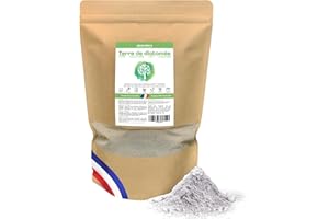 NOVATERA - Terre de Diatomée 100% Naturelle & Française - Ultrapure, Non Calcinée, Ecocert - Entretien, Jardin, Animaux, Élevage, Agriculture Biologique - Sachet Zip, 1kg