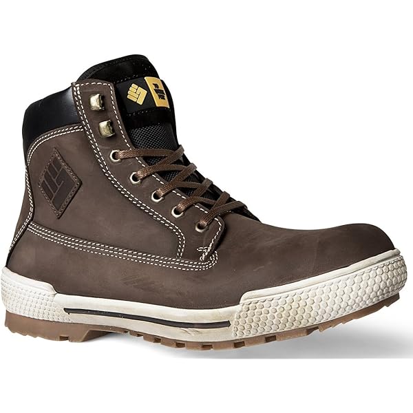 BASE Protection Bach Sicherheitsstiefel Herren – Wasserabweisend Vollnarbenleder, Stahlkappe, S3 CI SRC