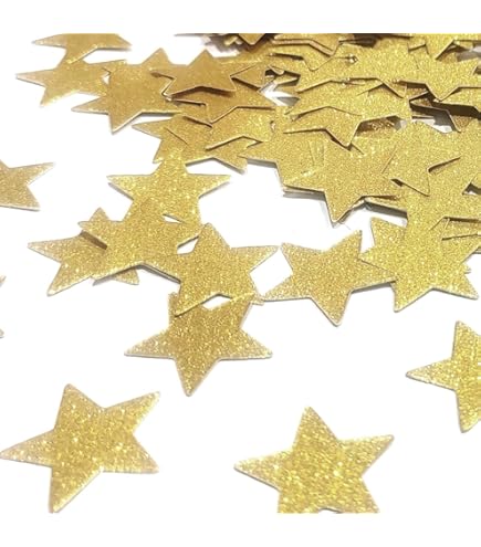80 Stelle Ritaglio Carta Dorata - Decorazioni Festa Compleanno E Matrimonio - Foto 11