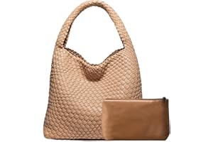 oscaurt Tote Bag for Women Woven Bag Woven Leather Bag Woven Tote Bag Ladies Handbags Shoulder Bags Shopping Bag Top-Handle Bag with Pouch Purse