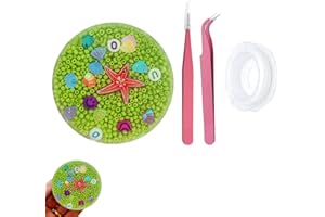 FUFUPAW Picky Pad, Picky, Seestern grüner Reis Perlen Schälen Spielzeug, Eiscreme Picky Pad Anti Stress Spielzeug, Sensorisches Zum Skin Pickin（Farbe zufällig）