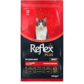 Reflex Plus Yetişkin Kediler i&ccedil;in Kuzu Etli Kedi Maması, 1.5 Kg