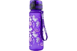‎BAAGL Baagl Children's Water Bottle, Leakproof, 500 ml, School and Sports Bottle for Girls, Tritan (Unicorn)