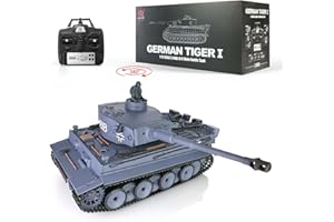 TOUCAN RC HOBBY 2.4Ghz Henglong 1/16 Escala 7.0 Plástico Ver German Tiger I RTR RC Tanque Modelo 3818