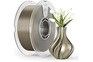 kexcelled PLA Soie Filamento per Stampa 3D 1,75 mm +/- 0,03 mm, Finitura Brillante e Seta, Buona Resa Colore, Adatto a Moltissime Stampanti FDM, Bobina da 1 kg (2,2 lbs), Bronzo