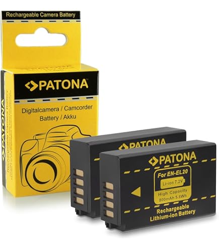 Caricabatterie Doppio PATONA Per EN-EL20/EN-EL20a - Compatibile Nikon - Foto 6