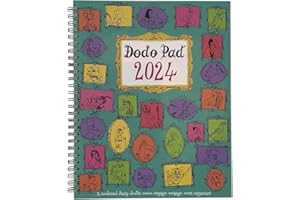 The Dodo Pad Original Desk Diary 2024 - Week to View, Calendar Year Diary: A Diary-Organiser-Planner Book with space for up to 5 people/appointments/activities. UK made, sustainable, plastic free