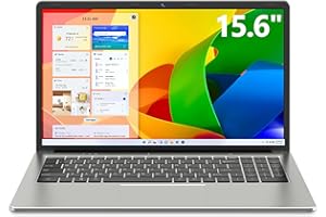 SGIN Ordinateur Portable 4Go DDR4 128Go SSD, 15,6 Pouces PC Portable avec Intel Quad-Core Processeur, IPS HD Écran, 2.4/5.0G WiFi, Bluetooth 4.2, USB3.2 * 2, 38000mWH Batteries