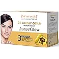 Aryanveda 24 Carat Gold Bleach Cream for Face & Body | De-Tan, Reduces Blemishes & Pigmentation | Glowing Skin for Men & Women | 400g
