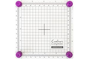 Crafter's Companion CC-Tool-STPLAT4 4" x 4" Platform-Spring Loaded Feet for Precision Stamping, Caoutchouc, Clear