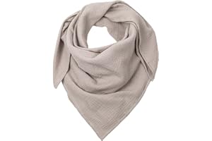 hutch&putch Musselin-Halstuch Kleinkinder 65cmx65cm - Dreieckstuch Kinder aus Bio Baumwolle - Schal für Kleinkinder - weiches Musselin Halstuch Kinder für Junge & Mädchen