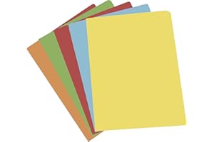 Elba Gio - Confezione da 50 cartelline semplici, formato A4, multicolore