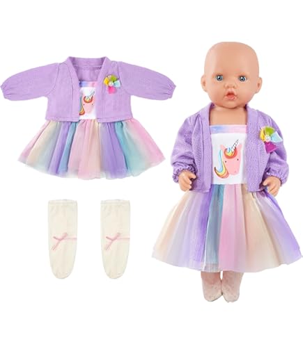 Vestiti per bambole da 30 a 35 cm, con cervo rosa, vestiti per