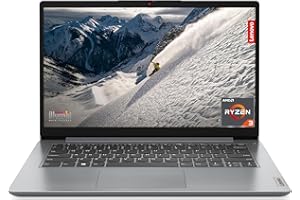 Lenovo IdeaPad 1 14AMN7 - Ordinateur Portable 14'' FHD (AMD Ryzen 3 7320U, RAM 8Go, SSD 256Go, AMD Radeon 610M Graphics, Windows 11 Home en mode S) Clavier AZERTY Français - Gris