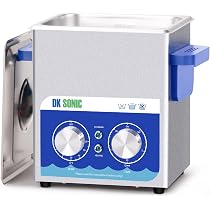 DK SONIC Ultraschallreiniger 37L, 720W, Edelstahl SUS304, Heizung, Mechanischer Timer, Inkl. Korb – Für Motoren, Vergaser, Ketten