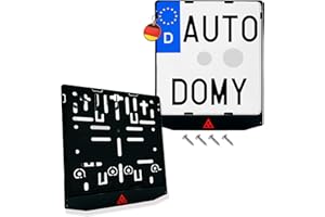 ‎AUTODOMY Autodomy Kennzeichenhalter Motorrad 180x200 | Motorrad Kennzeichenhalter Gültig für Alle Motorräder Inklusive 4 Schrauben | Nummernschildhalterung Motorraeder ist UV Beständig & Waschanlagenfest