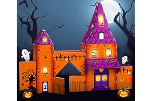 COOLJOYA Construction Magnetique Enfant, Decoration Halloween Enfant, Jouet Fille Garcons 3 4 5 6 Ans, Jeux Magnetique Enfant Bloc de Construction Magnetique Colorés