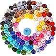 Habbi Needle Felting Wool - 100 Colors Wool Roving for Felting Wool Yarn Roving, Natural Needle Felt Roving for DIY Craft Materials