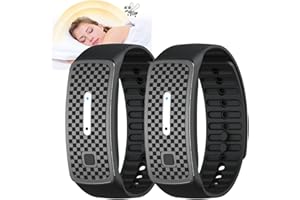 BIGYQIU 2pcs Ultrasonic Mosquito Repellent Bracelet,Moskito Pro Bracelet,Anti Mosquito Bracelet,Mosquito Bracelets for Adults,Waterproof Bug Repellent Bands,Anti Insect Wristband Repellent (Blcak)