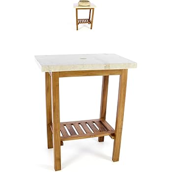 Amazon.de: Oriental Galerie Waschtisch Holz Waschbeckenunterschrank