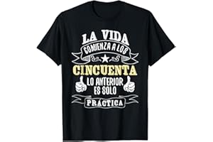 CLOSET DE RISAS La Vida Comienza a los Cincuenta Años 50 Cumpleaños Español Camiseta