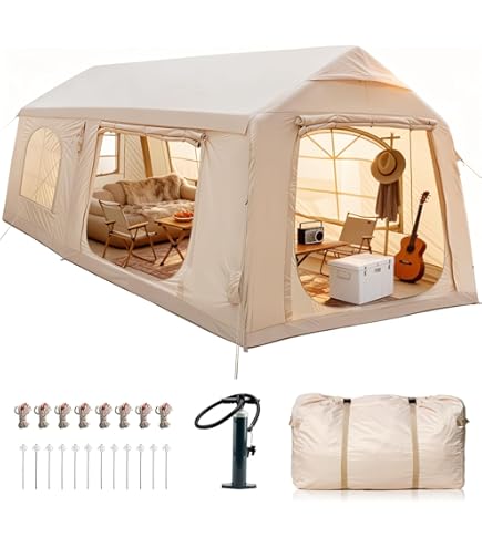 Opblaasbare tent 4 personen, Air Seconds 4.1 met Fresh & Black, 1 slaapruimte