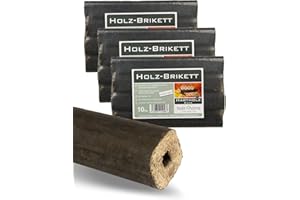 holz4home® Pini Kay Eichenbriketts 30 kg I 100% ohne Zusätze I Hochwertiges Brennholz als Kaminholz Ofenbriketts I Gebinde à 30 kg I Feuerholz Briketts Eichenbriketts