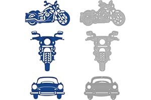 GLOBLELAND Matrices de Découpe en Métal La moto Matrices de Découpe de la Nativité Pochoir Découpé pour Bricolage Cartes de Scrapbooking Matrice de Découpe