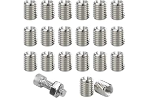 BYYT 20 inserti filettati da m8 a m6 x 15 mm, in acciaio inox, strumento di riparazione per filettatura interna, metrico, per turbine a vapore, manicotto filettato meccanico