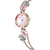 ORSGA Fleur Bracelet Watch for Women Dial Flower Chain Watches Analog Ladies Latest Stylish Diamond Wrist Gift Anniversary Bi