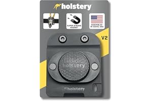 HOLSTERY MagMaster | Magnetic Tool Holder - Strong Clip-On Belt Magnet Holster for Screws, Nails, Hammer, Sockets, Pliers, Screw Driver, Trowel, Drill Bit, Wrench, or Any Magnetic Tools and Hardware