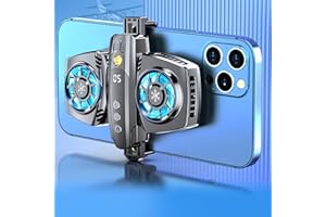 Gugxiom Refroidisseur de Téléphone, Ventilateur de Refroidissement pour Téléphone Portable avec Deux Turbines et Moteurs, Ventilateurs de Téléphone de Réfrigération à