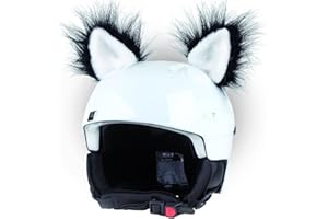 Crazy Ears Helm-Accessoires Ohren Katze Tiger Lux Frosch, Ski-Ohren geeignet für Skihelm, Motorradhelm, Fahrradhelm und vieles mehr