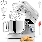 Fentic Mixer &ndash; 2000 W &ndash; with 6.2 L Baking Bowl &ndash; Kitchen Robot with Whisk, Dough Hook and Mixing Hook &ndash; Includes Protective C