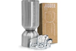 JIGGERMASTER Misurino Cocktail - Dosatore Gin Tonic - Jigger Cocktail per Drink Fai da Te in Acciao Inox - Accessori Bar - Idee Regalo per Barman Professionale - Made in Italy - 15ml/30ml