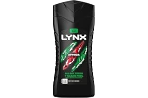 Lynx Men Africa 3-in-1 Hair, Face and Body Wash Shower Gel with mandarin & sandalwood for an all day fresh & clean feel 225 ml, Pack of 3