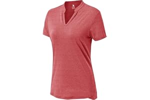 YSENTO Womens Running Sports T-Shirts Short Sleeve Ladies Golf Tennis Yoga Tops V-Neck Active Tee