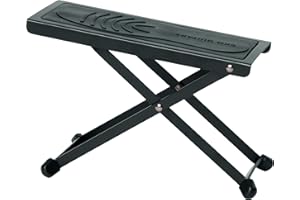 EKO GUITARS - GBU POGGIAPIEDE, Poggiapiede 4 Livelli di Altezza Regolabili, Gommini Antiscivolo, Colore Nero