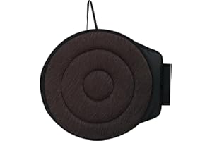 VIONNPPT Autositzkissen 360 ° Drehscheibe Auto Drehsitzkissen Easy Transfer für Fahrzeugzubehör, Drehkissen Auto schwenkbarer Sitz Kissen Disc Fit Autositz (Dunkelbraun ?)