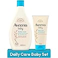 Aveeno Baby Daily Care Moisturising Lotion (150ml) + Gentle Bath and Wash (400ml) Baby Set, Moisturising Baby Lotion and Baby Wash for Newborns and Infants and Dry, Sensitive Skin Prone to Eczema