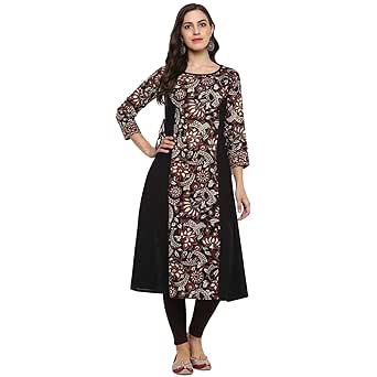 boat neck kalamkari kurtis