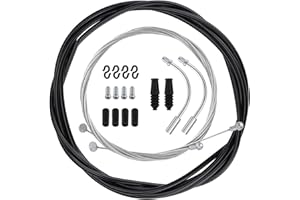 FUNNGY Universale Cavo Bicicletta Set di Ricambio,Set Cavo Freno Cambio Bicicletta Cavi per Cambio Bici e Kit di Alloggiamento Freno Bicicletta per Anteriore e Posteriore per Bici da Strada