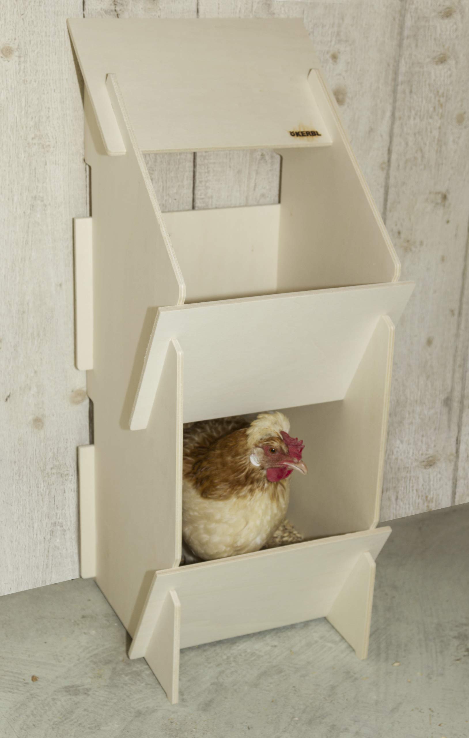 Kerbl 73005 - Nido per Gallina, in Legno, Non Montato, 30 x 35 x 83 cm