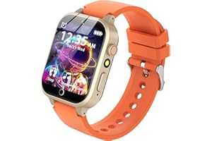 LITEYPP Kids Smart Watch Boys Girls, Smart Watch for Kids Toddler Watches with 13 Alarm Modes Habit Reminder Pedometer Flashlight Games Camera Video Music, Kids Gift Boys Toys for Kids, Orange