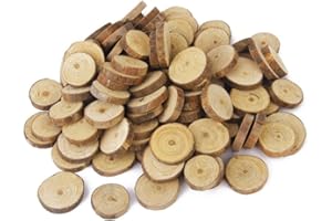 NUOLUX 1,5-3CM legno Log fette dischi per DIY mestieri nozze centrotavola 100pcs