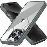 Hybrid Series Back Crystal Clear Polycarbonate Edges Silicone Camera Lens Frame and Keys for Minesk iPhone 15 Pro