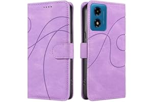 Bnvdfre for Motorola Moto G54 Case Flip Wallet Phone Cover PU Leather Shockproof Card Holder Magnetic Stand Protective Case for Motorola Moto G54, Purple