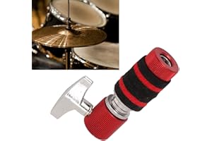 GEDOURAIN Jazz Drum Parts, Metal Beautiful Appearance Durable Hi Hat Clutch Wear Resistance for Band(Red)